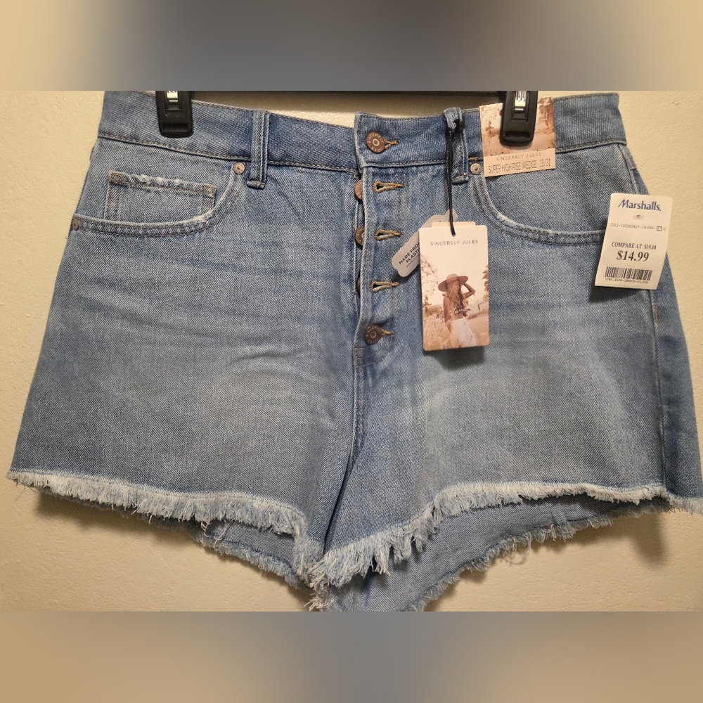 Sincerely Jules Light Blue Jean Shorts
